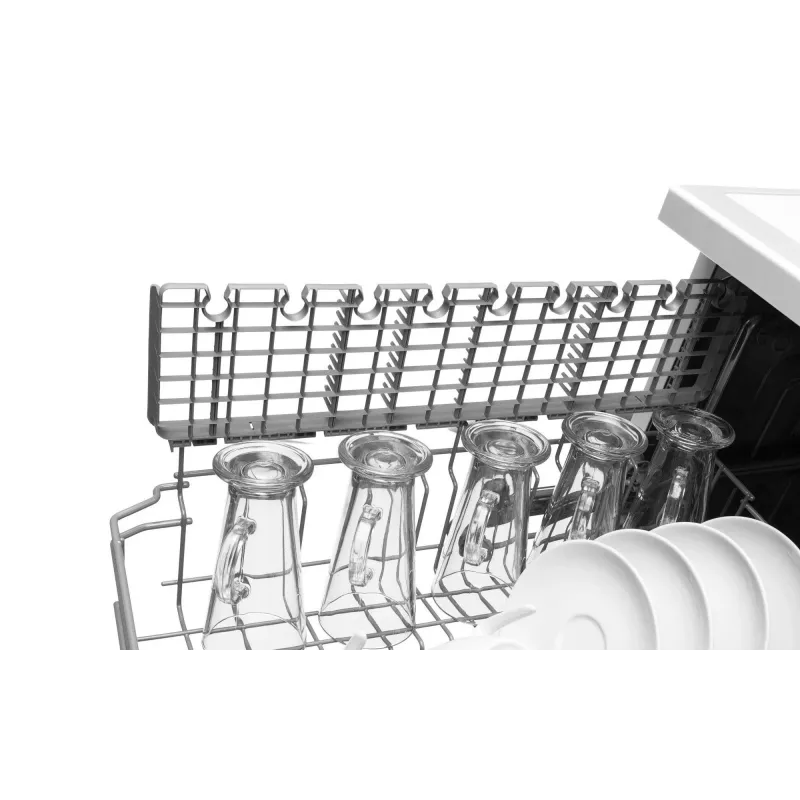 Amica DFM41E6qWMG vapaasti seisova astianpesukone, 10 vakioastiastoa, 6 ohjelmaa, 49 dB, energialuokka E, valkoinen