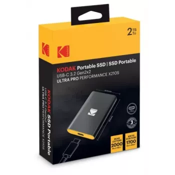 Kannettava SSD Kodak X210 S 3.2 Gen2 2 TB EKSSD2TX210SK
