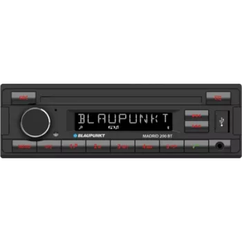 Autoradio BLAUPUNKT Madrid 200 BT — 1-DIN, Bluetooth, matala asennussyvyys