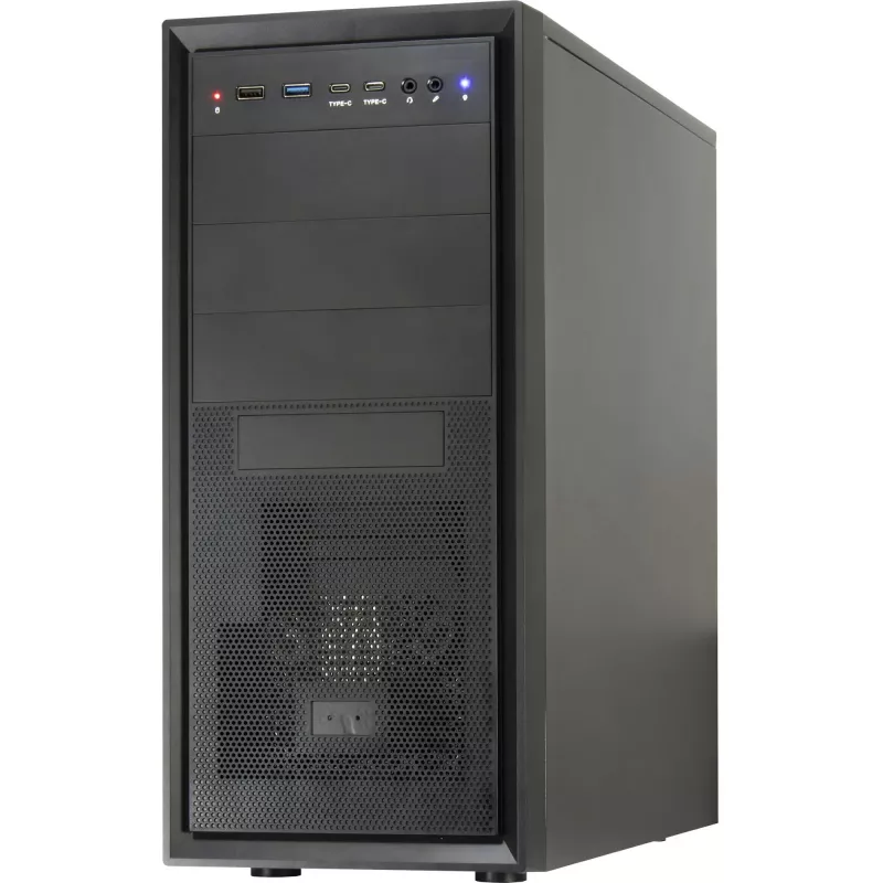 Tietokonekotelo Inter-Tech ATX IT-8862 Plaid, väri musta