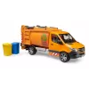 BRUDER malliajoneuvo MB Sprinter jäteauto BR-02682, mittakaavainen leikkikopio