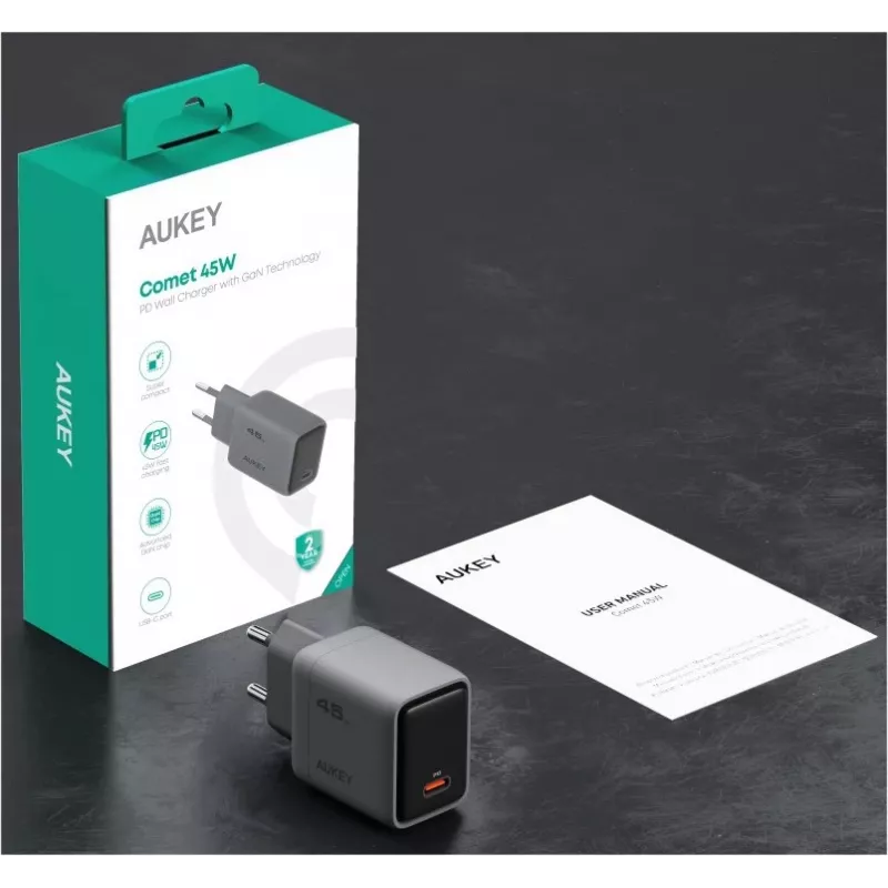 Comet seinälaturi 1xUSB-C PD 45W PA-C2