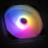 120 mm ARGB-tuuletin BitsPower Notos — valkoinen, malli BPTA-FX1812NTWH-1