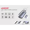 UNITEK D1071A USB-keskitin USB 3.0 SuperSpeed 5 Gb/s hopea