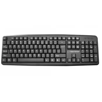 Langallinen näppäimistö ESPERANZA EK134 Full-Size 100 % USB, musta, 1,45 m kaapeli