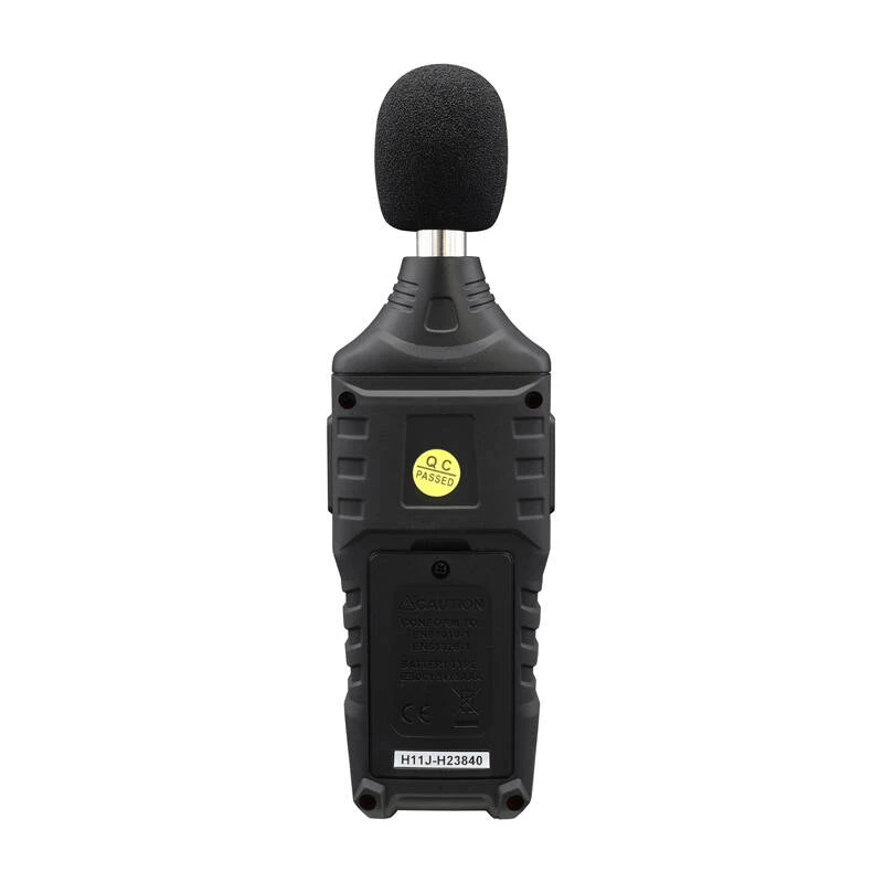 Digitaalinen desibelimittari Habotest HT622B — äänitasomittari A/C-arvioinnilla, USB-liitäntä