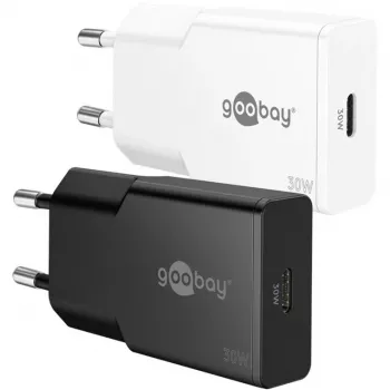 USB-C PD GaN ohut pikalaturi (30 W) (valkoinen)