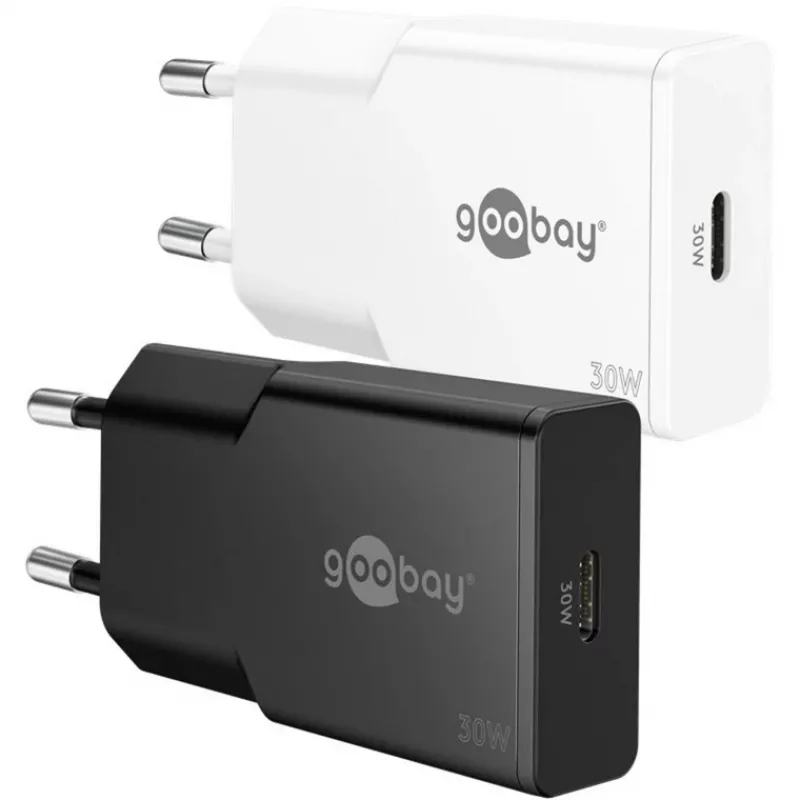 USB-C PD GaN ohut pikalaturi (30 W) (valkoinen)