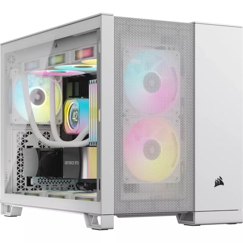 Corsair 2500D AIRFLOW Micro ATX Dual Chamber PC-kotelo – valkoinen CC-9011264-WW