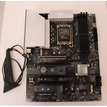 Emolevy MSI PRO Z890-S WIFISO — kunnostettu, käytetty, ei lisävarusteita, vain I/O-taustapaneeli mukana