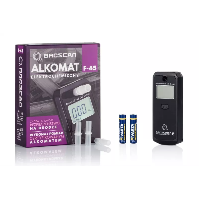 BACscan F-45 -alkometri 0 - 4 % musta