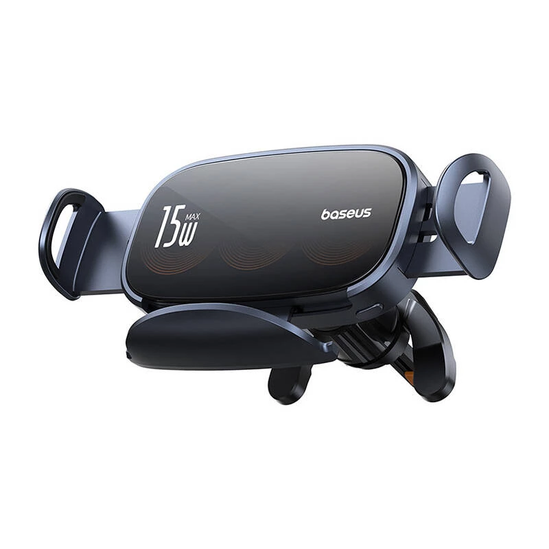 Baseus LightChaser BS-CM029 15 W langattomasti lataava autopuhelinteline tuuletusaukkoon, musta