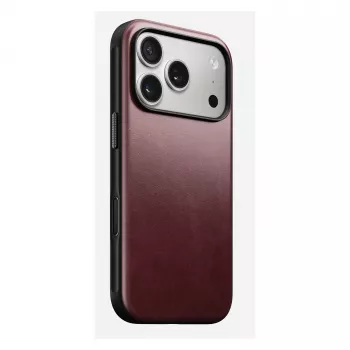 Nomad Modern Leather Case -puhelinkotelo iPhone 17 Pro, nahka + TPU + PC, sopii 16 cm (6,3