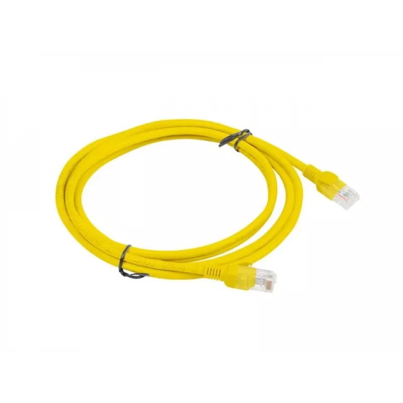 PATCHCORD Cat.5E UTP 2M keltainen FLUKE PASSED LANBERG 10-PACK