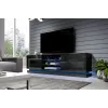 Cama TV-kaappi QIU 200 MDF musta kiiltävä/musta kiiltävä