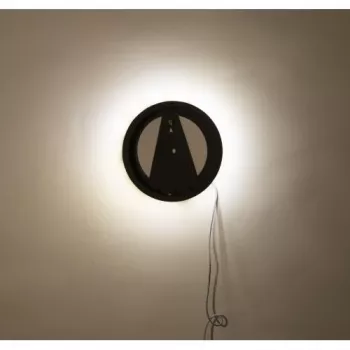 NeXtime kello 3094 Light It Up, Ø18.5 cm, valaistus, seinäkello, musta