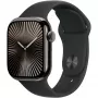 Apple Watch S10 Slate titaani Sportband musta - M/L GPS + Cellular 42mm MWXH3QF/A 2024