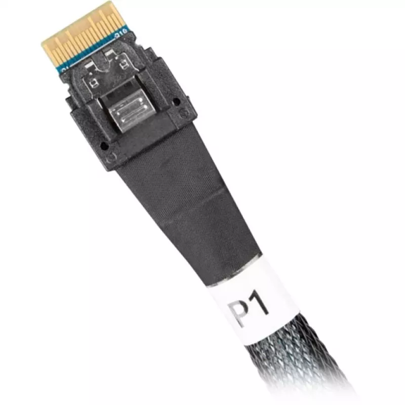 Icy Dock kaapeli MCIO 8i SFF-TA-1016 - 2x SlimSAS SFF-8654 4i kaapeli 0,5 m – kaapeli (MB310L-B)