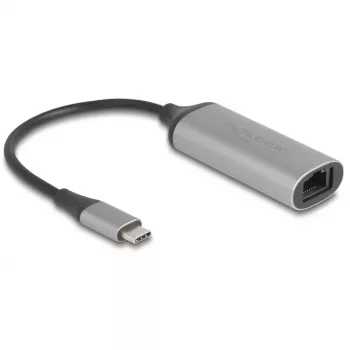 DeLOCK 81570 kaapeliadapteri USB Type-C RJ-45 0,15 m antrasiitti