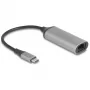 DeLOCK 81570 kaapeliadapteri USB Type-C RJ-45 0,15 m antrasiitti