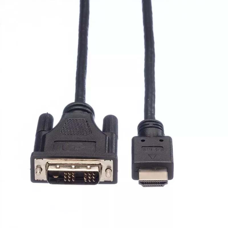ROLINE sovitinkaapeli HDMI - DVI-D (Single Link) - 1,5 m - musta (11.04.5516)