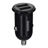 Autolaturi Baseus Gain Pro yleinen musta – 2× USB 2.0, 2,4 A per portti, tulo 12–24 V, lähtö 5 V