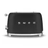 Leivänpaahdin Smeg 50's Style TSF01BLMEU 2 viipaletta musta ruostumaton teräs