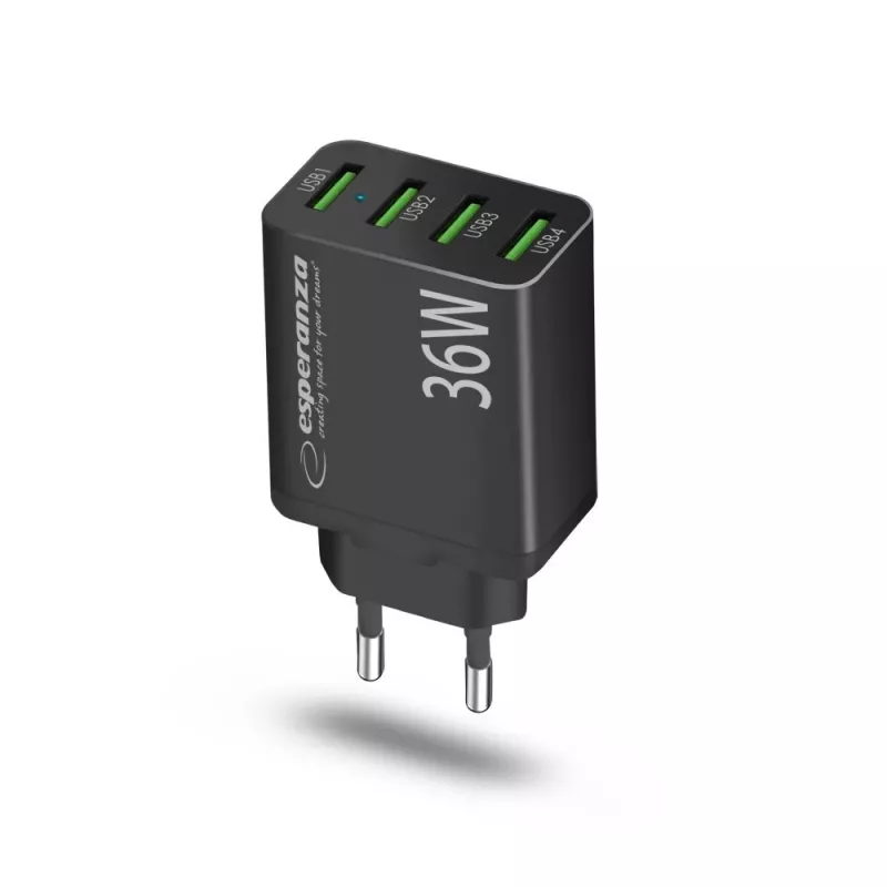 Esperanza EZC107K verkkolaturi 36W musta