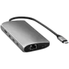 Satechi USB-C-moniporttisovitin 8K Ethernetillä V3 space grey (ST-P8KEM)