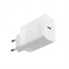 USB-C-matkalaturi FIXED FIXC30N-C-WH — kompakti 30W USB-C-verkkolaite, yhden portin pikalataus