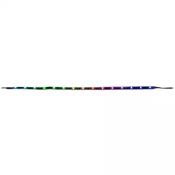 Tietokonekotelon valaisusarja INTER-TECH RS-042 RGB — RGB-LED-nauha 1000 mm, 10 mm leveys, musta