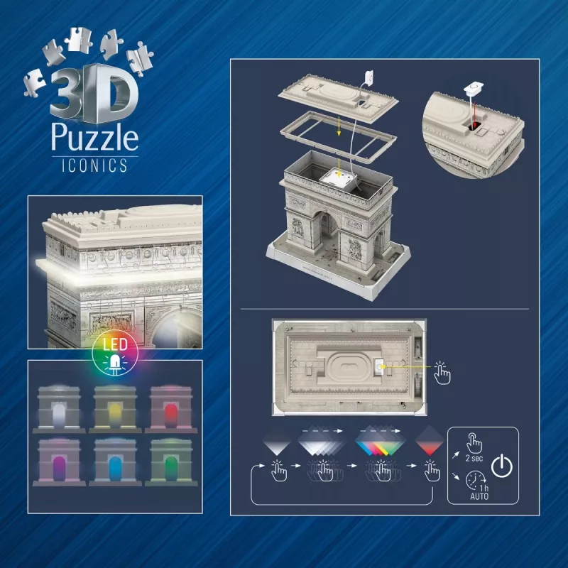 3D-palapeli Ravensburger 12008029 rakennus 269 mm x 239 mm