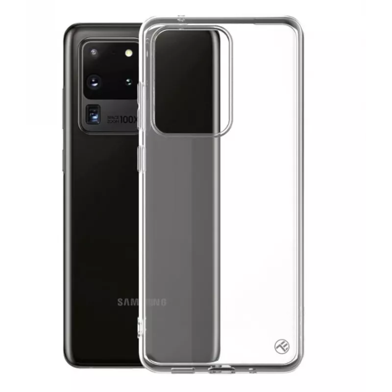 Tellur älypuhelimen silikonikotelo Samsung S20 Ultra, läpinäkyvä
