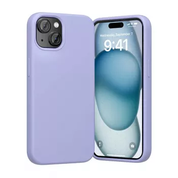 Vention KUFV0-20 silikonikotelo iPhone 15 Plus, violetti, soft touch, kevyt