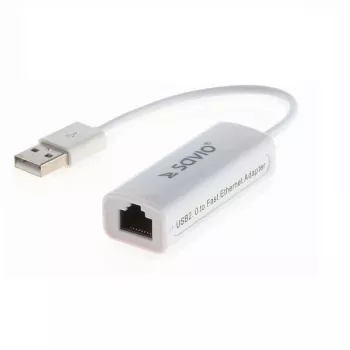 Savio CL-24 - verkkosovitin - USB 2.0 - 10/100 Ethernet X 1