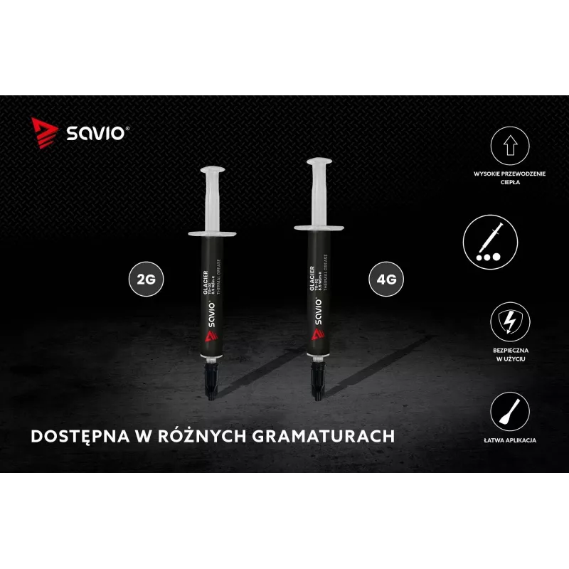 Lämpötahna SAVIO TG-02 8,5 W/mK 2 g