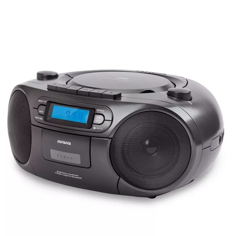 Kannettava stereojärjestelmä Aiwa BBTC-550BK Digital 6 W FM PLL musta