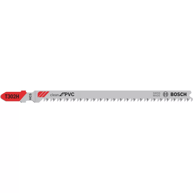 Bosch T 302 H Clean for PVC pistosahanterä, 132 mm, suurin leikkaussyvyys 65 mm, 5 kpl