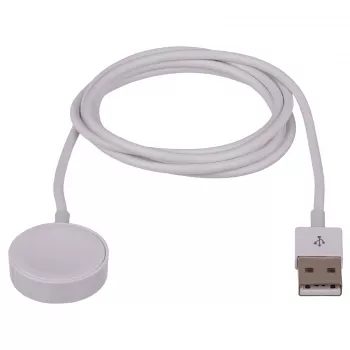 Akyga AK-SW-15 magneettinen latauskaapeli Apple Watchille, USB, 1 m, valkoinen (AK-SW-15)
