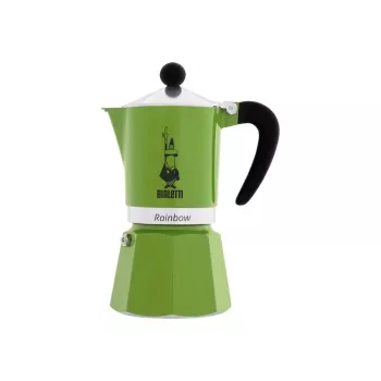 Bialetti Rainbow mokkapannu musta, vihreä