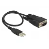 DeLOCK 62958 USB–RS-232-sovitin, USB Type-A, musta