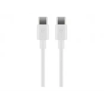 Goobay 66317 USB-kaapeli 1 m 2.0 USB C valkoinen (66317)
