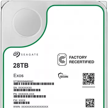HDD SEAGATE Exos 3,5 inch 28 TB SATA KUNNOSTETTU, malli ST28000NM000C-REC