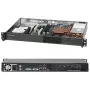 Supermicro - SuperChassis 510-203B (musta) - rack-asennus 1U - micro ATX 200 W musta