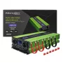 Qoltec Monolith jännitemuunnin | akun lataus | UPS | 2000W | 4000W | 12V–230V | puhdas siniaalto | LCD musta-vihreä