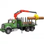 Puutavara-auto BRUDER MACK Granite 3 tukilla