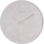 NeXtime 3096WI - seinäkello - kvartsikello - pyöreä - valkoinen - puu - puu