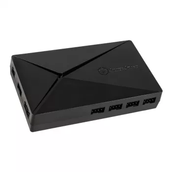 SilverStone SST-LSB02-E - ARGB-LED-keskitin, ohjain - musta