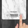 Keittiövaaka Beper P102BIL004 - digitaalinen, 5 kg, 1 g, valkoinen marmori