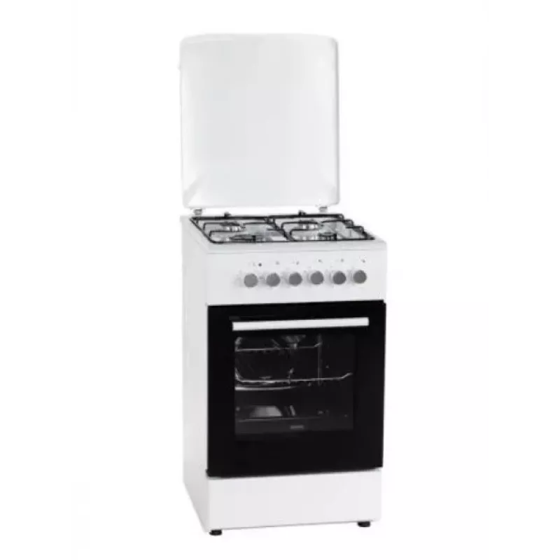 Sähkö-kaasuliesi MPM MPM-56-KGM-04, 4 poltinta, 56 cm, sähköuuni, musta